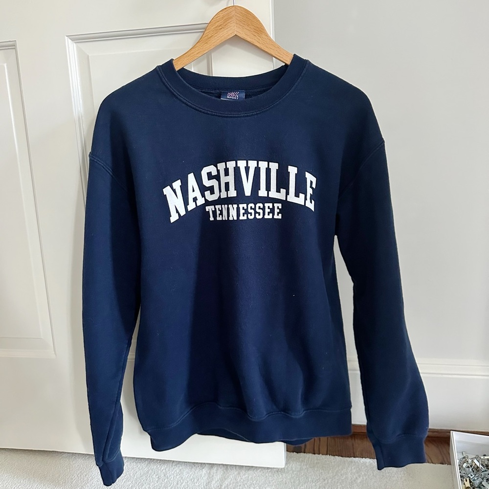 Nashville Tennessee Navy Crewneck